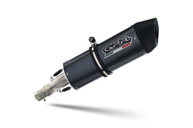 GPR escape compatible con  Husqvarna Supermoto 701 2021-2024, Furore Evo4 Poppy, Escape homologaedo, legal para mercados fuera de la UE, incluido tubo de enlace y db killer extraíble 