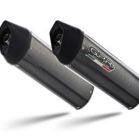 Exhaust compatible with Ducati Monster 600 1993-2000, Furore Poppy, Dual slip-on including removable db killers and link pipes, EPA-compliant 