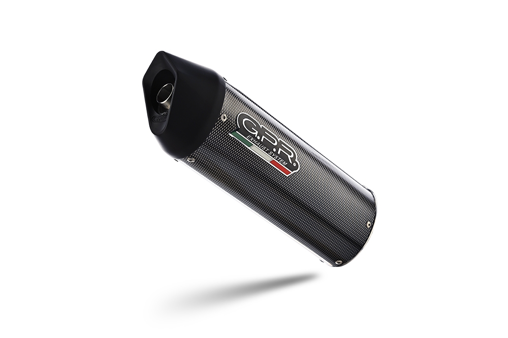 Exhaust compatible with Fantic Motor 125 M Performance 2019-2020, Furore Poppy, Slip-on exhaust including removable db killer and link pipe, EPA-compliant 