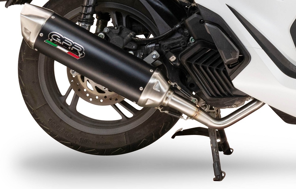 Exhaust compatible with Zontes M 350 2023-2025, Furore-X Scooter, Full system exhaust, including removable db killer 