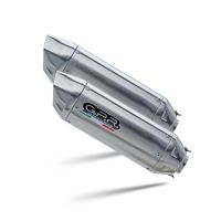 GPR exhaust compatible with  Aprilia Pegaso Strada 650 2005-2011, Furore-X Inox, Dual slip-on including removable db killers and link pipes, EPA-compliant 