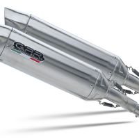 GPR escape compatible con  Bmw K 1600 Gt 2022-2024, Furore Evo4 Nero, Par de terminales de escape homologados, con db killer extraíbles y tubos de conexión específicos 