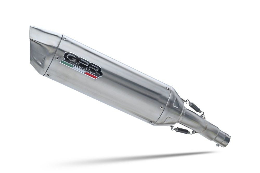 GPR exhaust compatible with  Ktm RC 390 2022-2024, Furore-X Inox, Slip-on exhaust including removable db killer and link pipe 