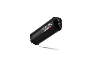 Exhaust compatible with Moto Guzzi Stelvio 1200 4V 2008-2010, Ghisa , Slip-on exhaust including removable db killer and link pipe 