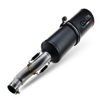 Exhaust compatible with Moto Guzzi Stelvio 1200 4V 2008-2010, Ghisa , Slip-on exhaust including removable db killer and link pipe, not EPA-compliant 