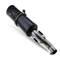 Exhaust compatible with Honda Rebel 500 2021-2023, Ghisa , Slip-on exhaust including removable db killer and link pipe 