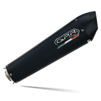 Exhaust compatible with Bmw F800GS Adventure 2016-2018, GP Evo4 Black Titanium, Slip-on exhaust including removable db killer and link pipe 