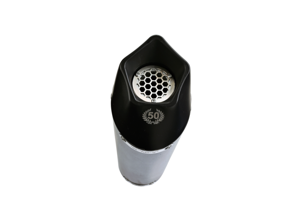 Exhaust compatible with Ducati Multistrada 1260 2018-2020, GP Evo4 Black Titanium, Slip-on exhaust including removable db killer and link pipe 