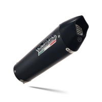 Exhaust compatible with Bmw F800GS Adventure 2016-2018, GP Evo4 Black Titanium, Slip-on exhaust including removable db killer and link pipe 