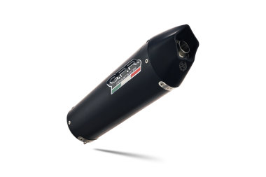 GPR escape compatible con  Gilera Gp 800 2008-2013, Gpe Ann. Black titanium, Escape semi-completo homologado con db killer extraible 