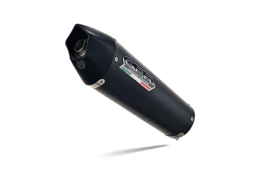 GPR escape compatible con  Kawasaki Er 6 N - F  2012-2016, Gpe Ann. Black titanium, Escape completo homologado y legal, incluido db killer extraíble 