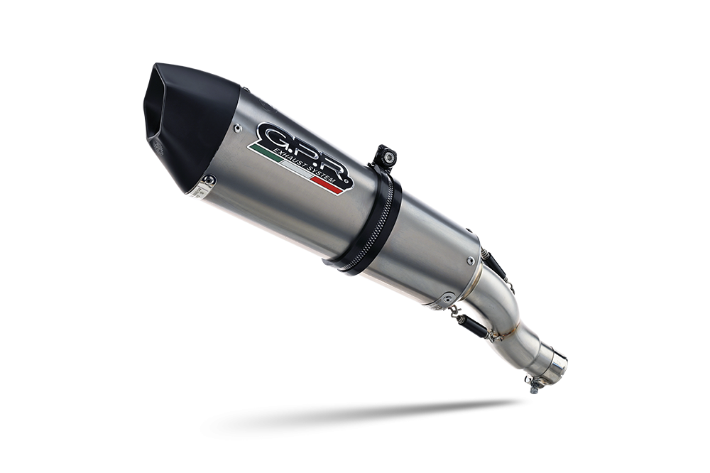 Exhaust compatible with Bmw F900XR F900R 2020-2025, GP Evo4 Titanium, Slip-on exhaust including removable db killer and link pipe 