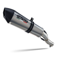 Exhaust compatible with Bmw F900XR F900R 2020-2025, GP Evo4 Titanium, Slip-on exhaust including removable db killer and link pipe 