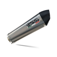 Exhaust compatible with Bmw F800R 2017-2019, GP Evo4 Titanium, Slip-on exhaust including removable db killer and link pipe 