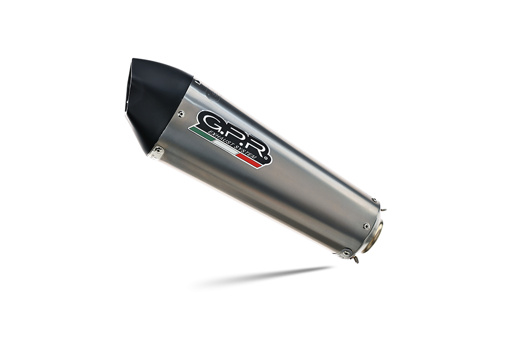 Exhaust compatible with Bmw F900XR F900R 2020-2025, GP Evo4 Titanium, Slip-on exhaust including removable db killer and link pipe 