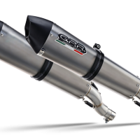 Exhaust compatible with Bmw K1600GT 2022-2025, GP Evo4 Titanium, Dual slip-on including removable db killers and link pipes 