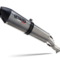 Exhaust compatible with Bmw F 800 Gs 2024-2025, GP Evo4 Titanium, Slip-on exhaust including removable db killer and link pipe 