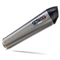 Exhaust compatible with Bmw F800GT 2017-2019, GP Evo4 Titanium, Slip-on exhaust including removable db killer and link pipe 