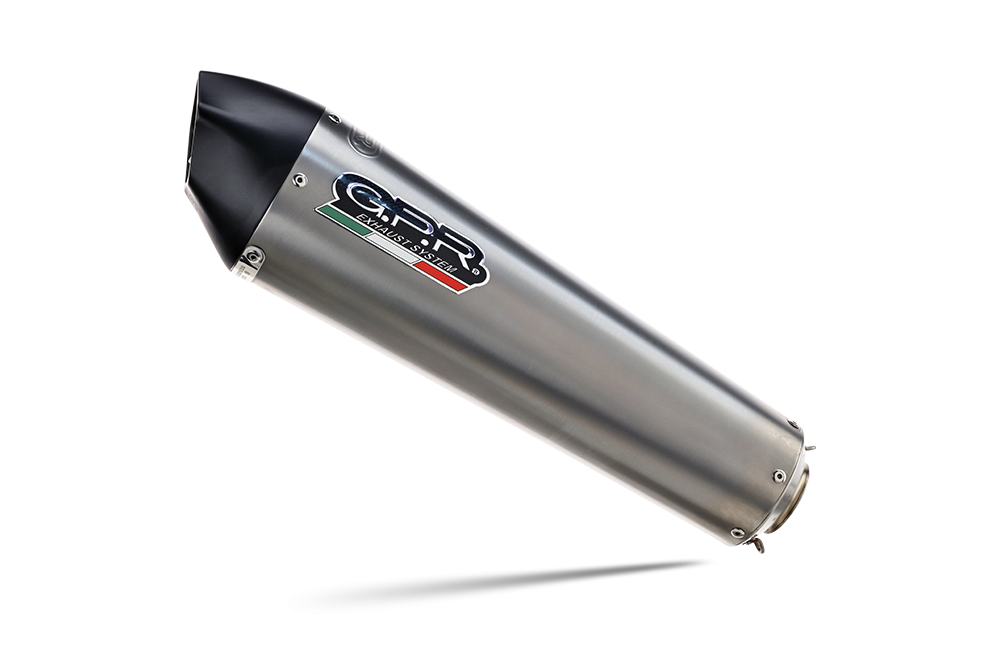 Exhaust compatible with Bmw F 800 Gs 2024-2025, GP Evo4 Titanium, Slip-on exhaust including removable db killer and link pipe 
