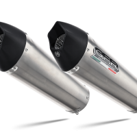 Exhaust compatible with Bmw K1600GT 2022-2025, GP Evo4 Titanium, Dual slip-on including removable db killers and link pipes 