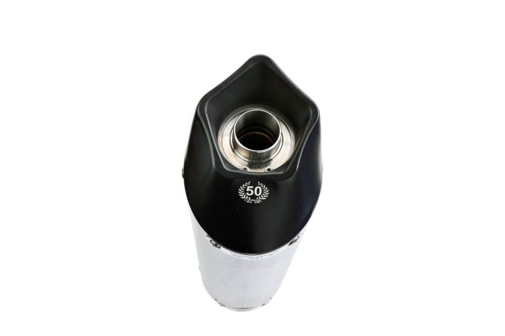 Exhaust compatible with Honda CBR125R 2011-2016, Gpe Ann. titanium, Slip-on exhaust including removable db killer and link pipe 