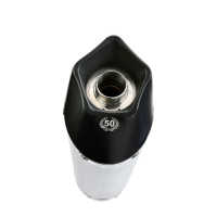 Exhaust compatible with Honda CBR125R 2011-2016, Gpe Ann. titanium, Slip-on exhaust including removable db killer and link pipe 