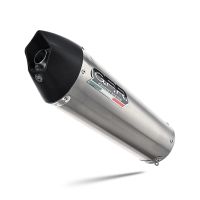 Exhaust compatible with Kawasaki Versys 650 2006-2014, Gpe Ann. titanium, Slip-on exhaust including removable db killer and link pipe 