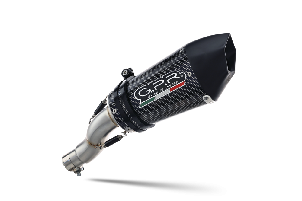 Exhaust compatible with Bmw R Nine-T 1200 - Pure - Racer - Urban - Scrambler G/S 2017-2023, GP Evo4 Poppy, Slip-on exhaust including removable db killer and link pipe 