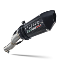 Exhaust compatible with Bmw R Nine-T 1200 - Pure - Racer - Urban - Scrambler G/S 2017-2023, GP Evo4 Poppy, Slip-on exhaust including removable db killer and link pipe 