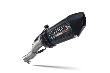 Exhaust compatible with Bmw R Nine-T 1200 - Pure - Racer - Urban - Scrambler G/S 2017-2023, GP Evo4 Poppy, Slip-on exhaust including removable db killer and link pipe 