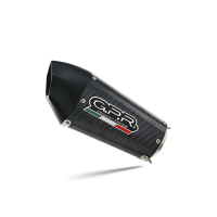 Exhaust compatible with Cf Moto 650 Gt 2022-2024, GP Evo4 Poppy, Slip-on exhaust including removable db killer and link pipe 