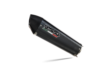 Exhaust compatible with Kawasaki Versys 650 2006-2014, Gpe Ann. Poppy, Slip-on exhaust including removable db killer and link pipe 