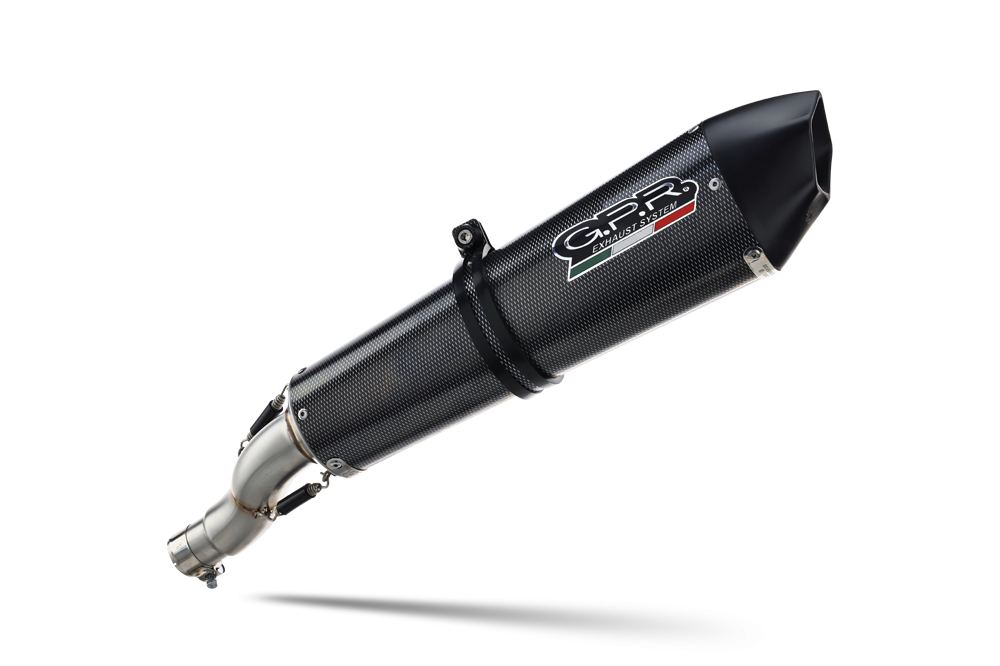 Exhaust compatible with Bmw F800 F800S F800ST 2006-2011, Gpe Ann. Poppy, Slip-on exhaust including removable db killer and link pipe 