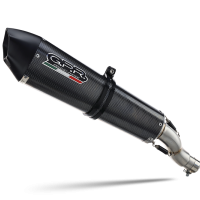 Exhaust compatible with Bmw K1300S K1300R 2009-2014, Gpe Ann. Poppy, Slip-on exhaust including removable db killer and link pipe 