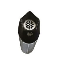 Exhaust compatible with Ducati Multistrada V4 Grand Tour 2024-2025, GP Evo4 Poppy, Slip-on exhaust including removable db killer and link pipe 