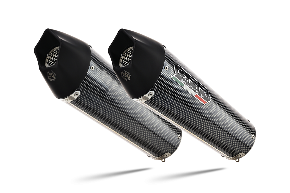 Exhaust compatible with Bmw K1600GTL 2021-2025, GP Evo4 Poppy, Dual slip-on including removable db killers and link pipes 