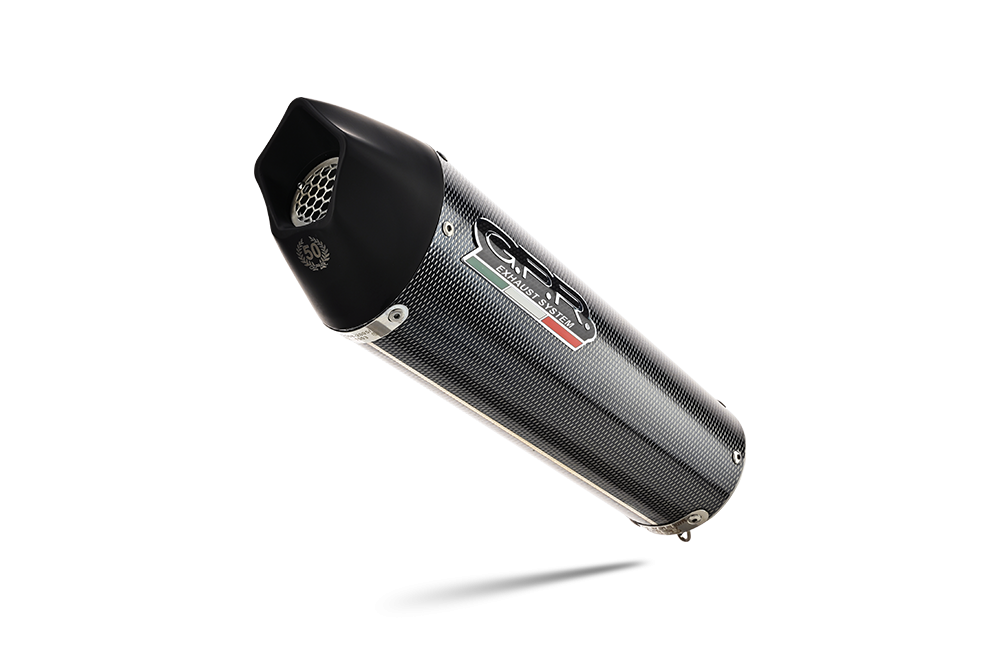 Exhaust compatible with Ducati Multistrada V4 Grand Tour 2024-2025, GP Evo4 Poppy, Slip-on exhaust including removable db killer and link pipe 