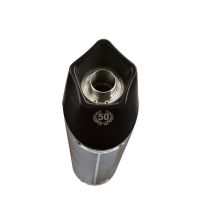 Exhaust compatible with Kawasaki Versys 650 2006-2014, Gpe Ann. Poppy, Slip-on exhaust including removable db killer and link pipe 
