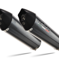 Exhaust compatible with Bmw R1200S 2006-2008, Gpe Ann. Poppy, Dual slip-on including removable db killers and link pipes 