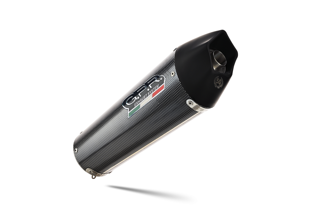 Exhaust compatible with Bmw F800R 2009-2014, Gpe Ann. Poppy, Slip-on exhaust including removable db killer and link pipe 