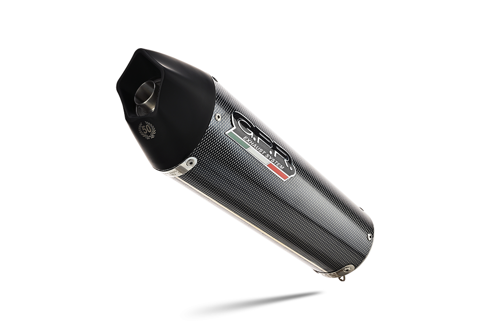 Exhaust compatible with Kawasaki Versys 650 2006-2014, Gpe Ann. Poppy, Slip-on exhaust including removable db killer and link pipe 
