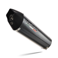 Exhaust compatible with Kawasaki Versys 650 2006-2014, Gpe Ann. Poppy, Slip-on exhaust including removable db killer and link pipe 