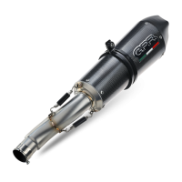 Exhaust compatible with Bmw R Nine-T 1200 - Pure - Racer - Urban - Scrambler G/S 2017-2023, GP Evo4 Poppy, Slip-on exhaust including removable db killer and link pipe 