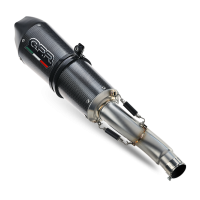 Exhaust compatible with Ducati Multistrada V4 Grand Tour 2024-2025, GP Evo4 Poppy, Slip-on exhaust including removable db killer and link pipe 
