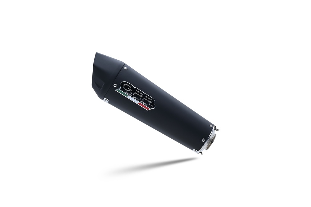 GPR exhaust compatible with  Triumph Daytona 660 2023-2025, New Grand Prix Evo Black Titanium, Full system exhaust, including removable db killer  