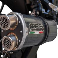 Exhaust compatible with Honda TRANSALP 750 2024-2025, Dual Poppy, Slip-on exhaust including removable db killer and link pipe 