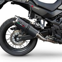Exhaust compatible with Honda TRANSALP 750 2024-2025, Dual Poppy, Slip-on exhaust including removable db killer and link pipe 