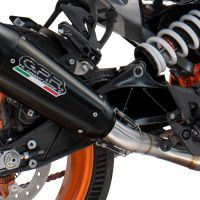Exhaust compatible with Husqvarna Vitpilen 401 2024-2025, GP-Revo Black Titanium, Slip-on exhaust including removable db killer and link pipe, EPA-compliant 