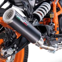Exhaust compatible with Husqvarna Svartpilen 401 2024-2025, M3 Black Titanium, Slip-on exhaust including removable db killer and link pipe, EPA-compliant 