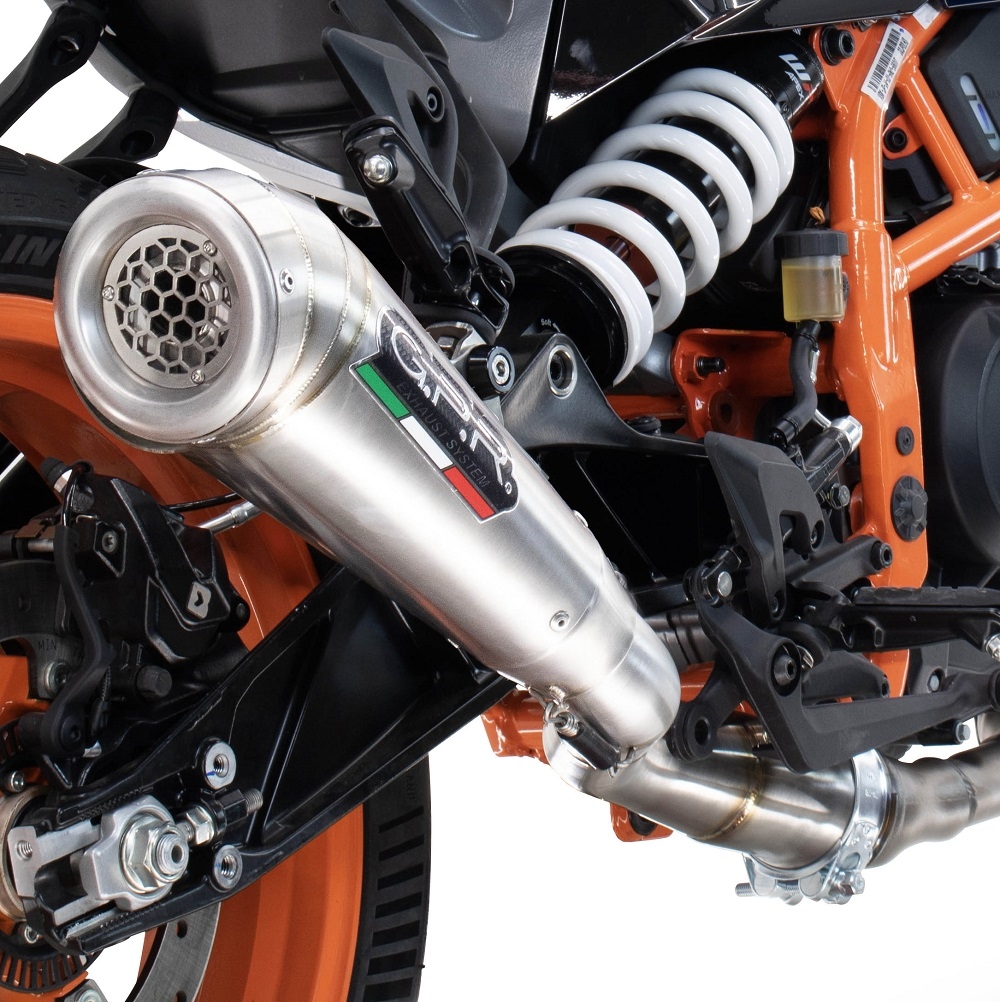 Exhaust compatible with Husqvarna Svartpilen 401 2024-2025, Powercone Evo, Slip-on exhaust including removable db killer and link pipe, EPA-compliant 